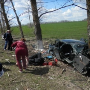 В городе Шахты Ростовской области 33-летний автолюбитель за рулем «ВАЗ-2110» допустил столкновение с деревом. 